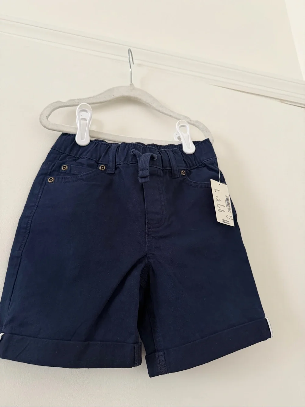 Gymboree Boys' Navy Cotton Pull on Shorts NWT size 6